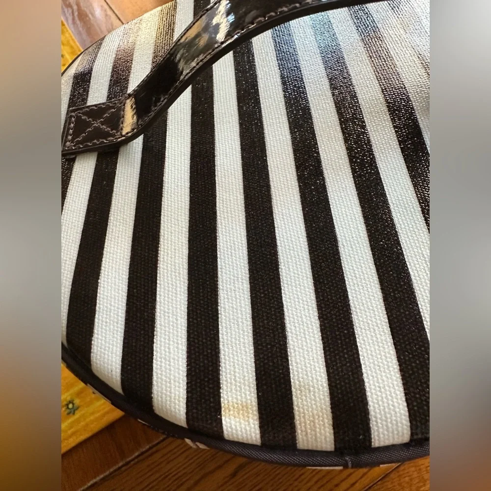 Henri Bendel Centennial Stripes Vintage Train Case Please Read